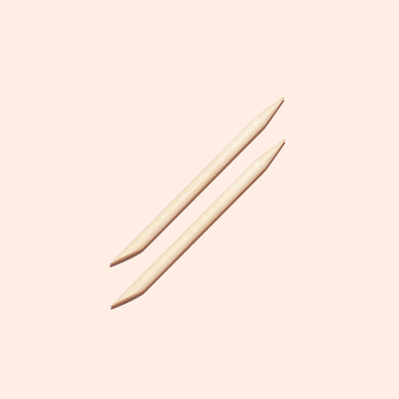 Wooden cuticle stick x2